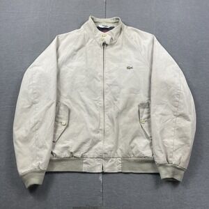 Vintage Izod Lacoste Jacket Mens Medium By Swing Plaid Lined Classic 90s Preppy